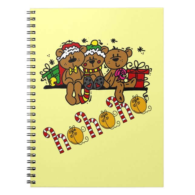 Carnet Ho Ho Ho Nounours (Devant)