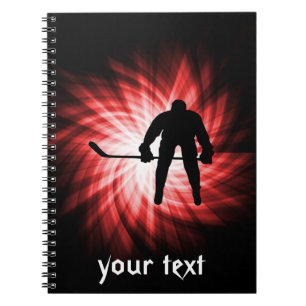 Carnet Hockey rouge