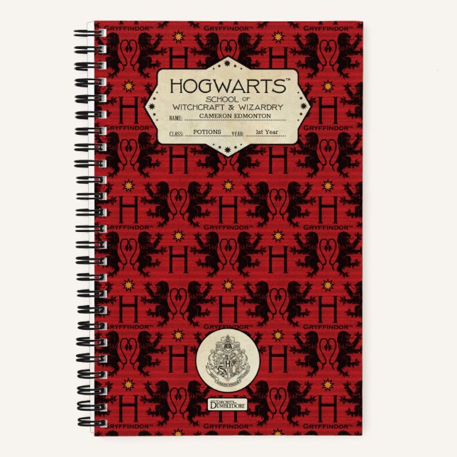 Carnet HOGWARTS™ School GRYFFINDOR™-Klasse (Recto)