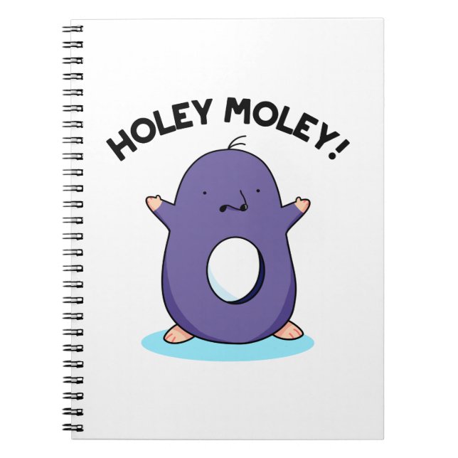 Carnet Holey Moley Funny Mole Pun (Devant)
