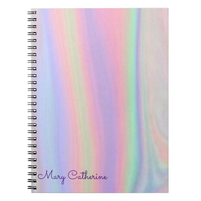 Carnet Hologramme rose (Devant)