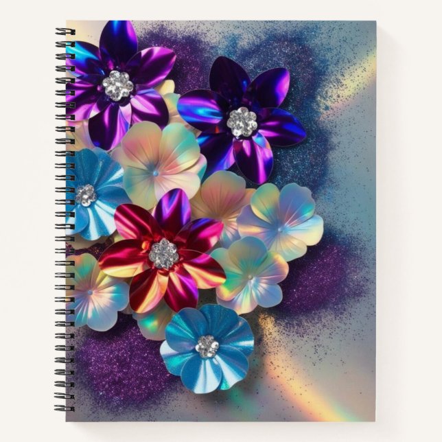 Carnet Holographic Bloom Sparkle Notebook (Devant)