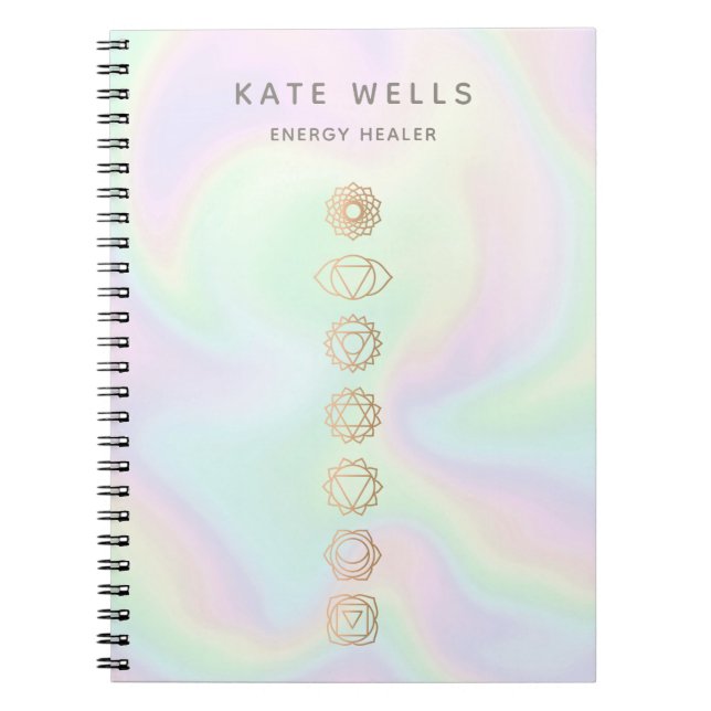 Carnet Holographique Chakras Spirituel Travailleur de l'é (Devant)
