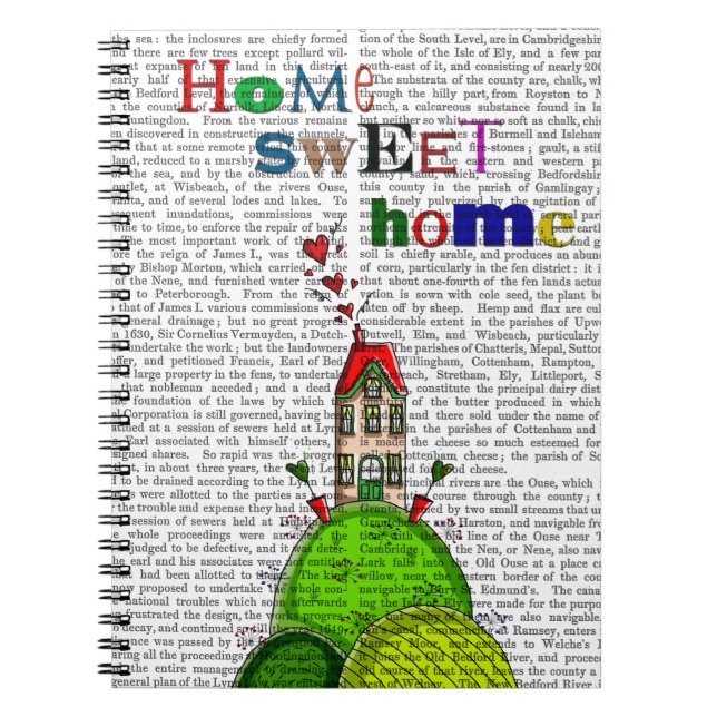 Carnet Home Sweet Home Illustration (Devant)