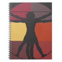 Homme de Vitruvian de bloc de couleur