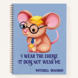 Carnet Homme Fromage Poilu Souris Cravate Lunettes Intell