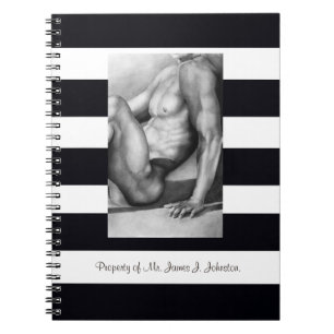 Carnet Homme Parfait Poitrine & Torse Dessin au Fusain d'