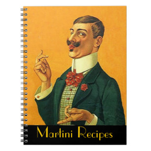 Carnet Homme pimpant de cordelette de recette vintage de