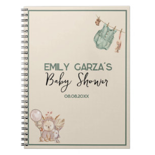 Carnet Hommes Neutres Nous pouvons Bearly Wait Baby showe