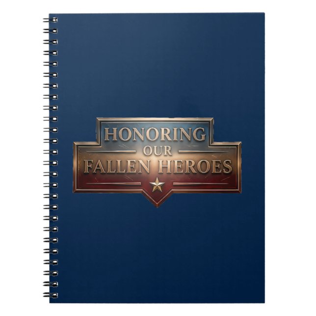 Carnet Honoring Our Fallen Heroes / Cuaderno  (Devant)