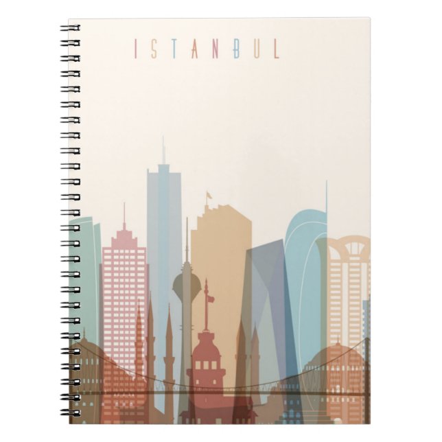 Carnet Horizon de ville d'Istanbul, Turquie | (Devant)