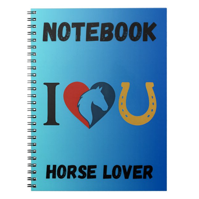 Carnet Horse Lovers Notebook - Equestrians, Animal lovers (Devant)
