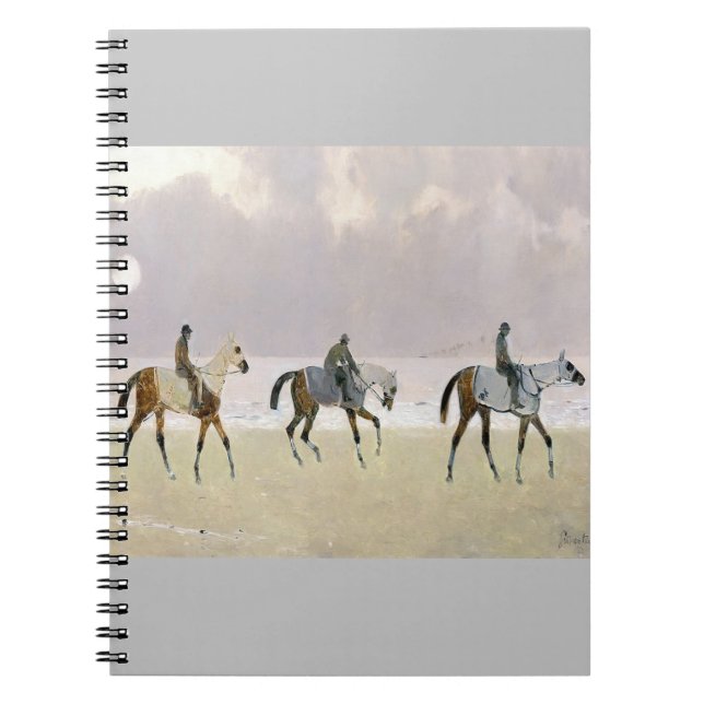 Carnet Horse Riders on the Beach 1892 (Devant)