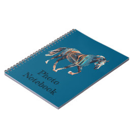 Carnet Horse Spiral Photo Notebook
