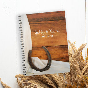 Carnet Horseshoe et Satin Country Barn Mariage