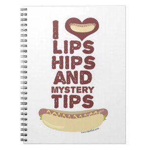 Carnet Hot Dog Ingredient Love Funny Slogan Art