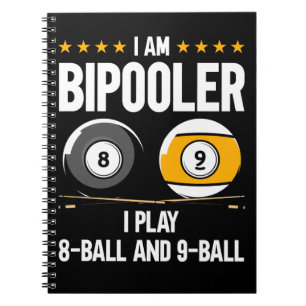 Carnet humour à 8 balles et 9 balles Billard drôle
