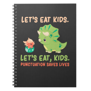Carnet Humour anglais de ponctuation de grammaire Trex Di
