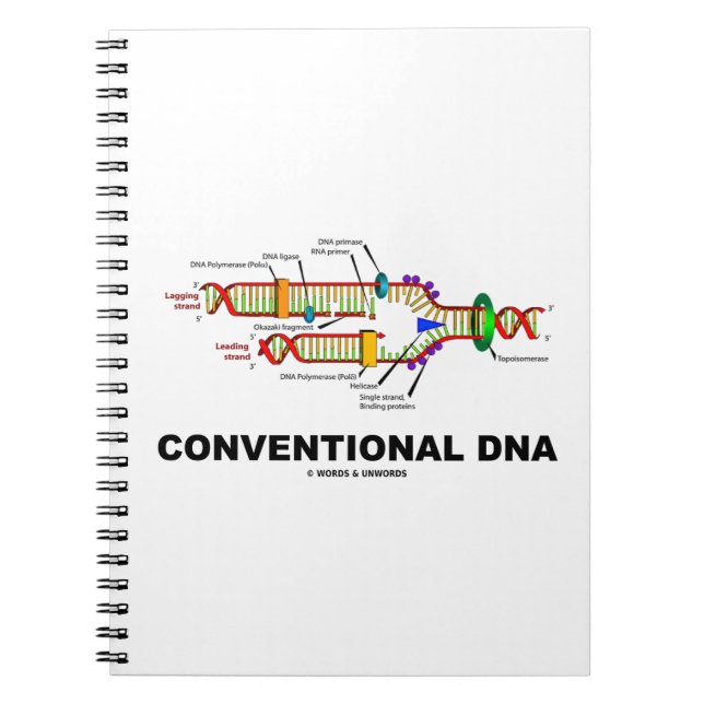 Carnet Humour de biologie moléculaire de l'ADN convention (Devant)