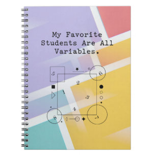 Carnet Humour de professeur de maths drôle Élèves varia