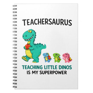 Carnet Humour de professeur Teachersaurus avec de petits