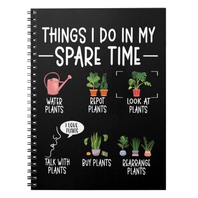 Carnet Humour jardiner Plante Whisperer Fleurs (Devant)