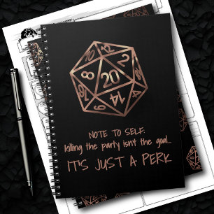 Carnet Humour RPG DM   Gamer Tuer le Parti est un Perk