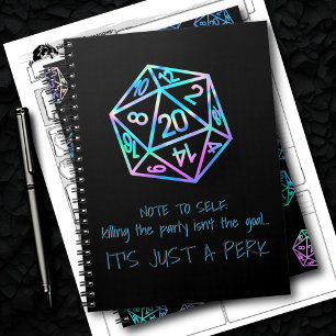 Carnet Humour RPG DM Holo Tuer le parti est un perk