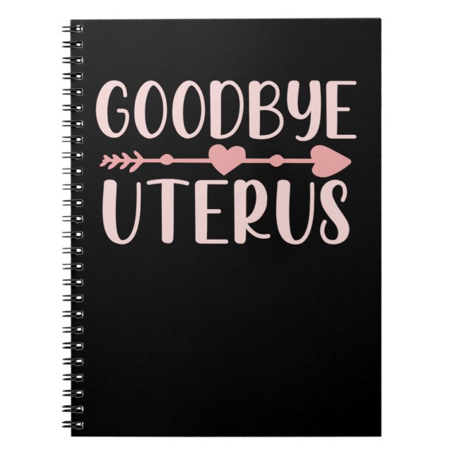 Carnet Hystérectomie Chirurgie Support Uterus Suppression (Devant)