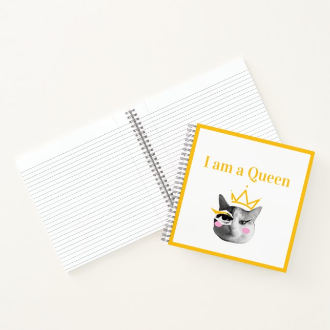 Carnet I Am Queen – Elegant funny (Intérieur)