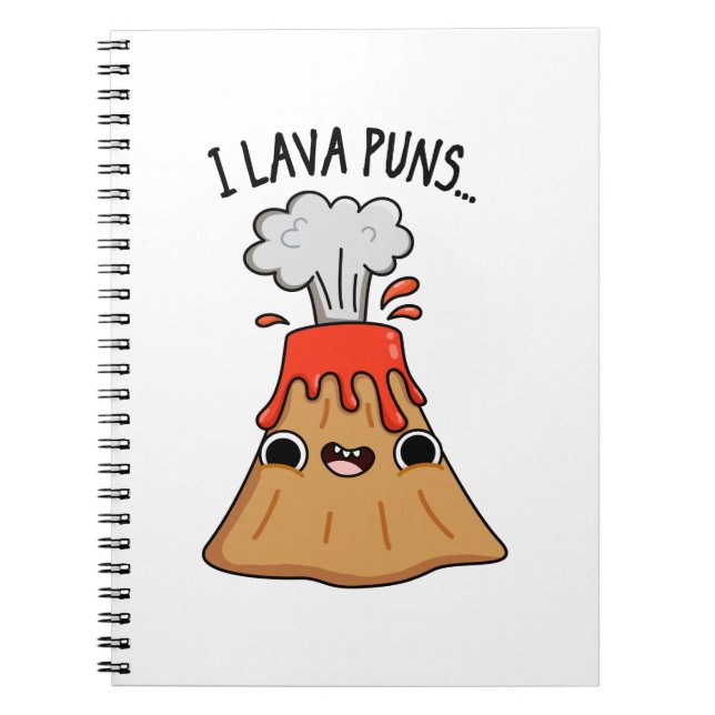 Carnet I Lava Puns drôle Géologie Volcano Pun (Devant)