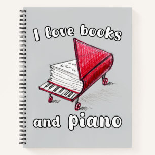 Carnet I Looks And Piano, Authentic Freehand Art