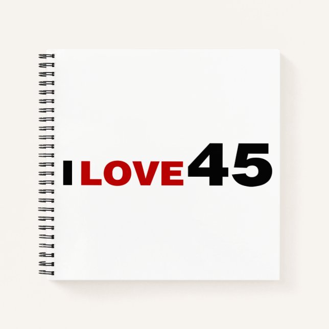 Carnet I Love 45 (Devant)
