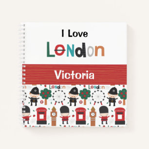 Carnet I Love London Theme Name Croquis