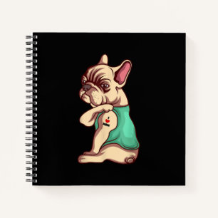 Carnet I Love Maman Tattoo Lover Funny French Bulldog