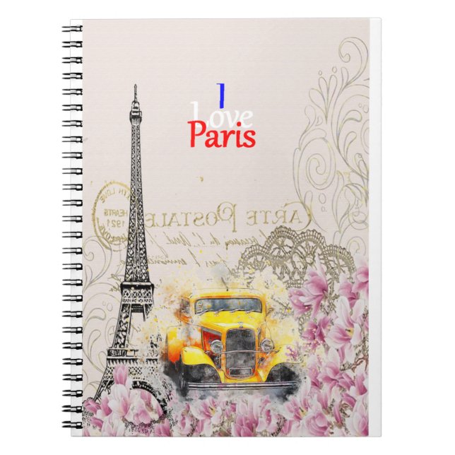 Carnet I Love Paris (Devant)