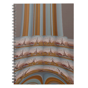 Carnet I Love Tour Eiffel Paris Avec amour bleu ciel colo