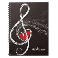 I noir de clef triple de MUSIQUE de COEUR