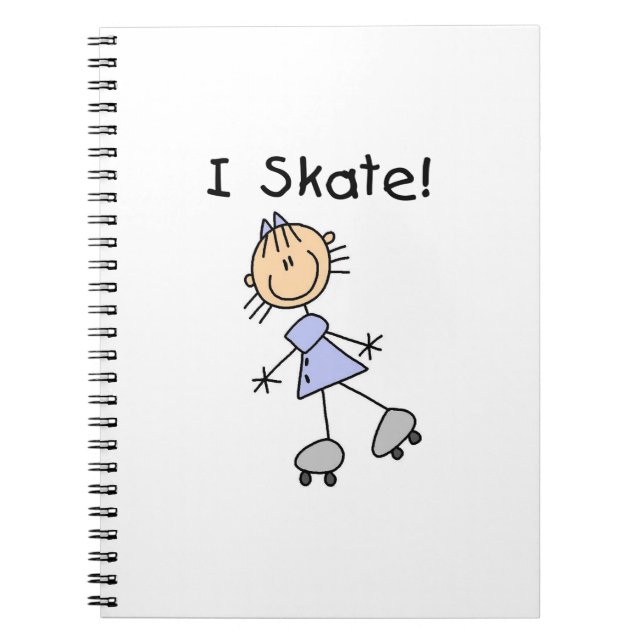 Carnet I Patinage - Patinage à rouleaux pour filles (Devant)