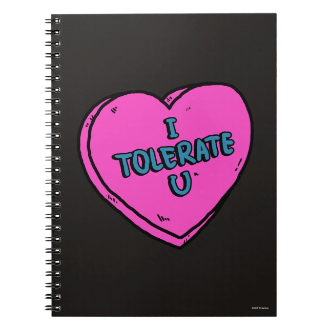 Carnet I Tolérate (Devant)