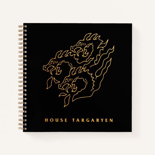 Carnet Icône de la maison Targaryen (Devant)