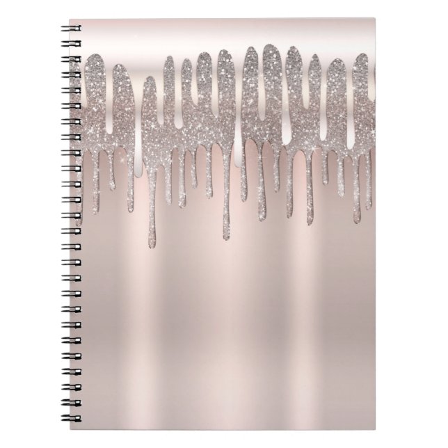 Carnet Icy Rose Rose Or Diamond Parties scintillant Étinc (Devant)