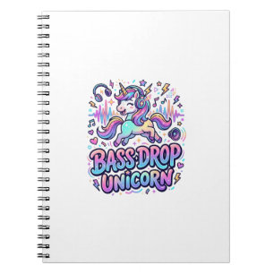 Carnet Idée de cadeau licorne basse drop typographie Des