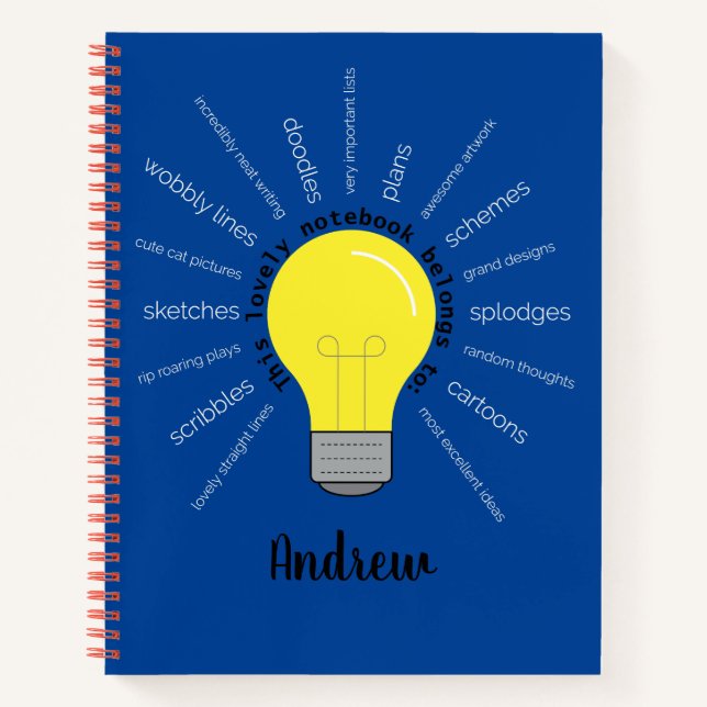 Carnet Idées brillantes personnalisées Portable Spiral (Devant)