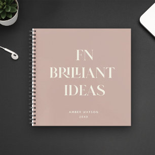Carnet Idées brillantes Planificateur Moderne Personnalis