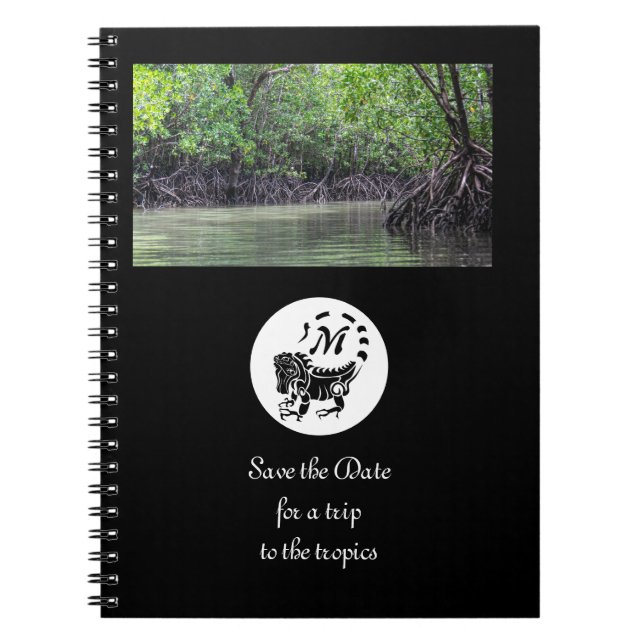 Carnet Iguana Wild Silhouette Monogramme Photo (Devant)