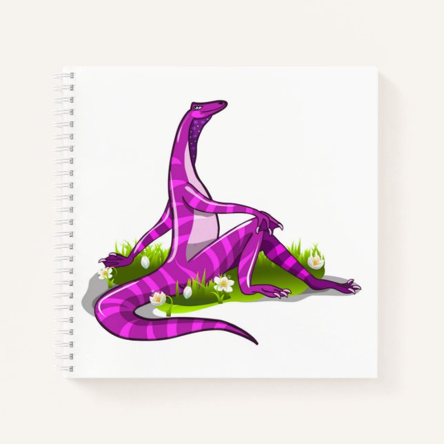 Carnet Iguanodon Montre Sa Beauté Naturelle. (Devant)