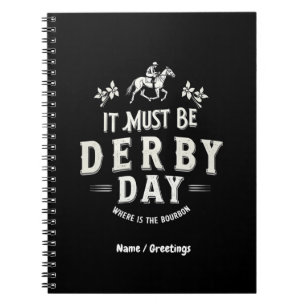 Carnet Il Doit Être Derby Day Nice Casquette Où Bourbon