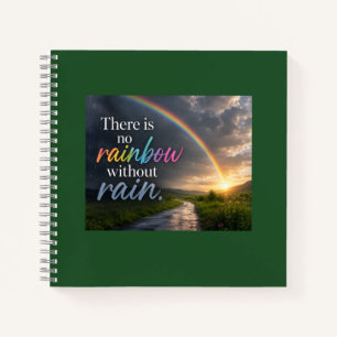 Carnet Il n'y a pas d'arc-en-ciel sans pluie