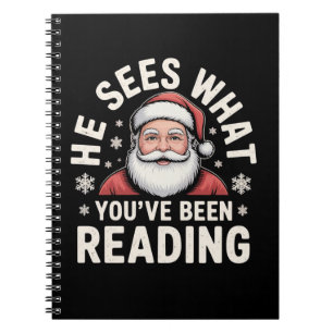 Carnet Il voit ce que vous avez lu Santa Livresque